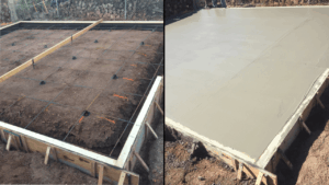 concrete slab foundation for metal building