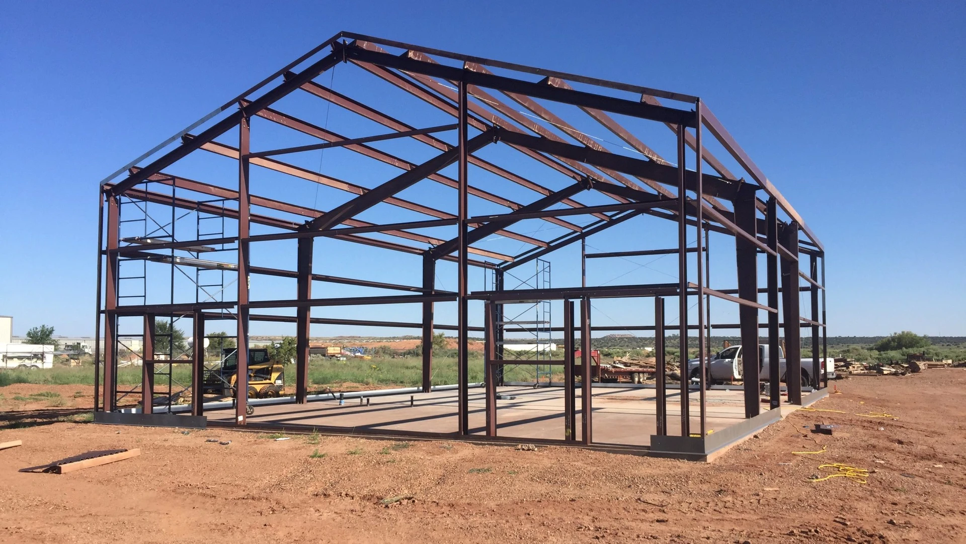 Red Iron Metal Building